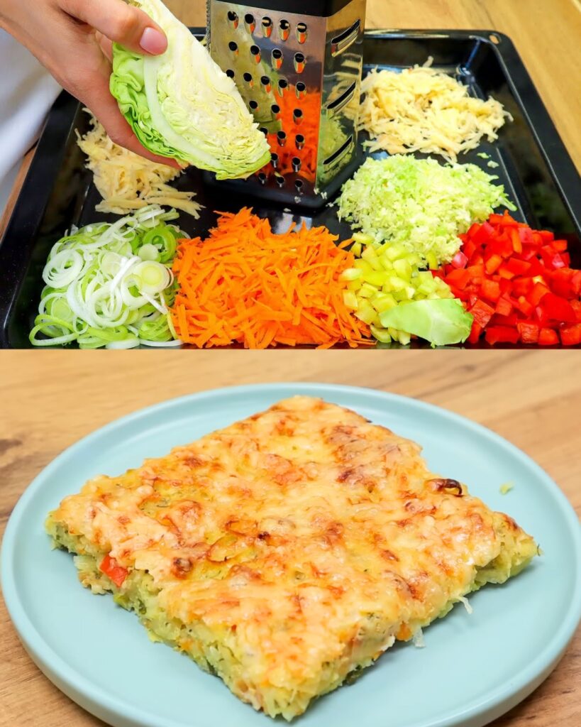 Vegetable Cabbage and Cheese Casserole