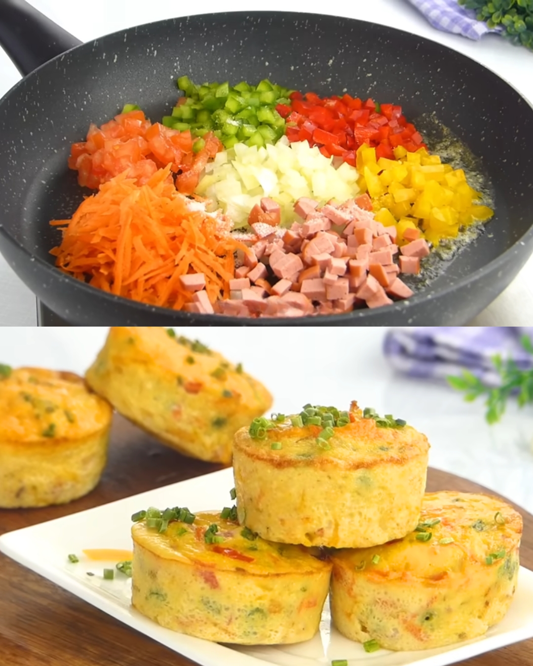 Vegetable Omelette Muffins