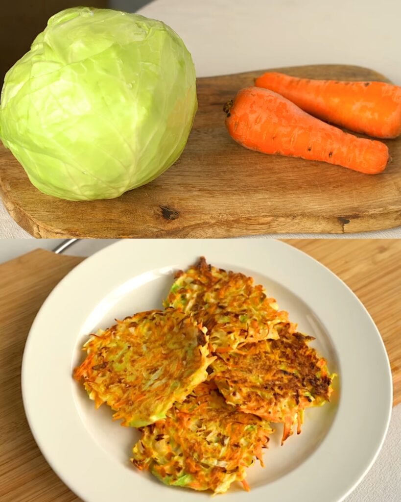 Carrot and Cabbage Pancakes