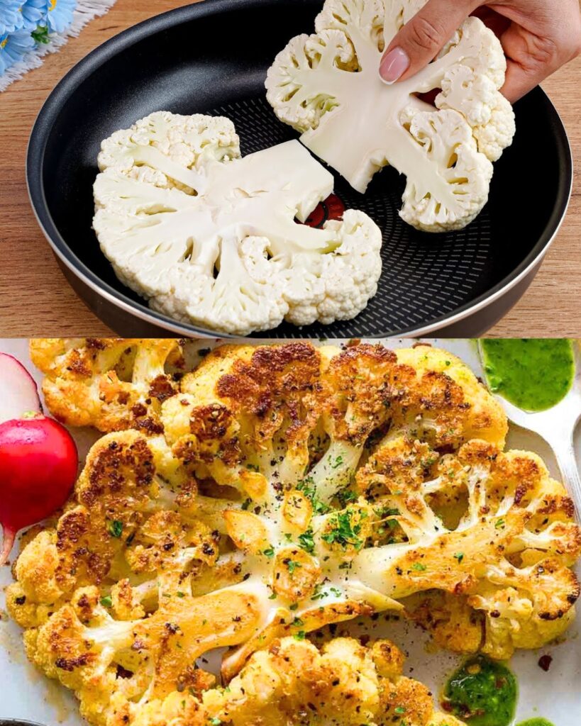 Savory and Crisp Roasted Cauliflower Steaks
