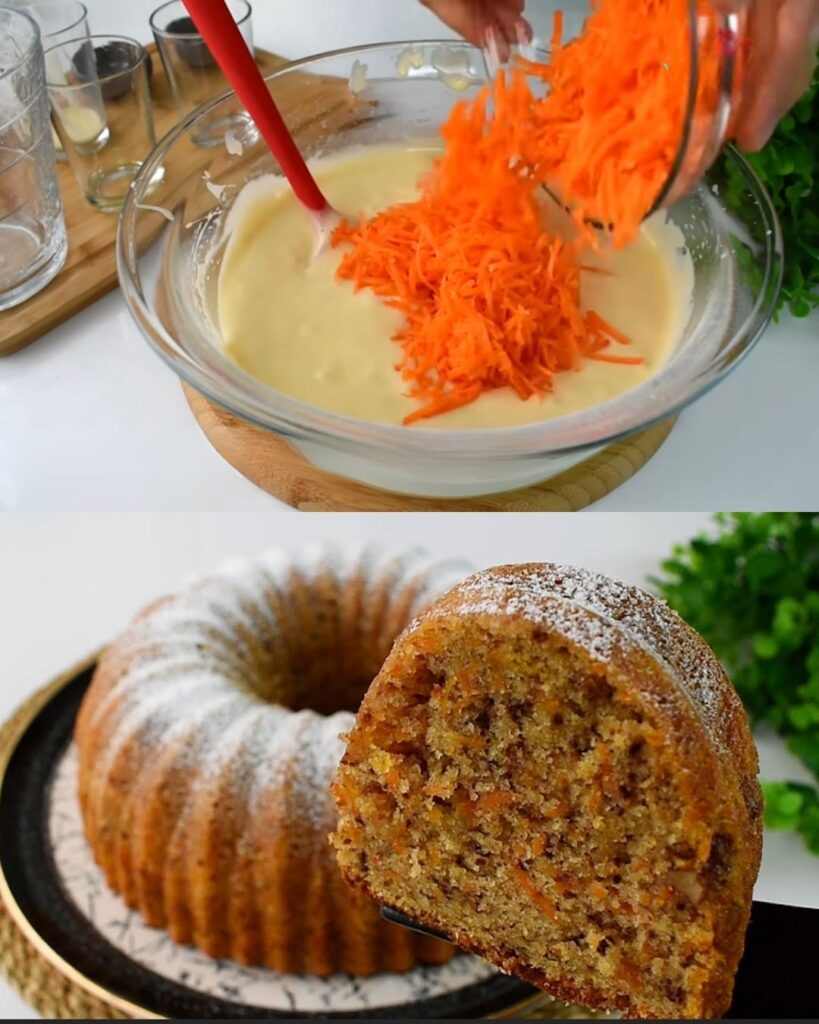 Carrot Walnut Cake finished dish