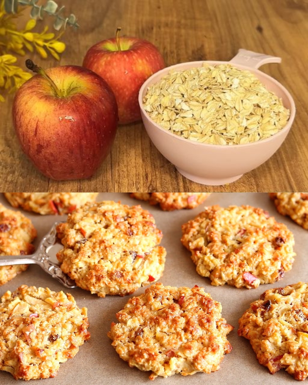 Healthy Oatmeal Banana Apple Bake