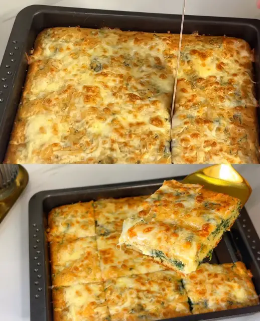 Spinach and Cheese Savory Bake