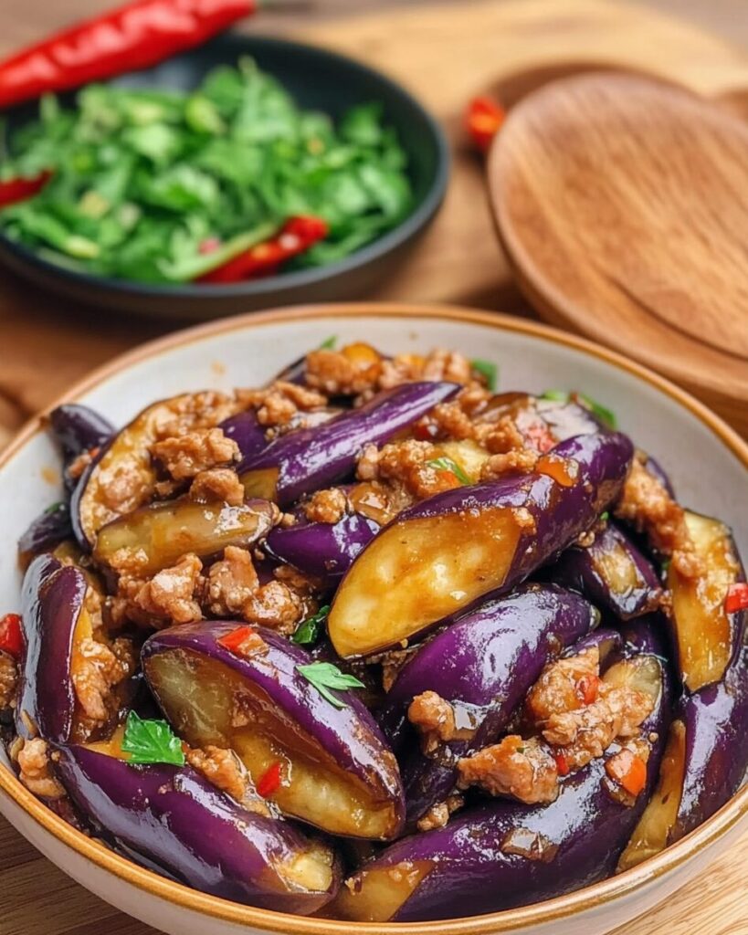 Stir-Fried Eggplant with Minced Pork?