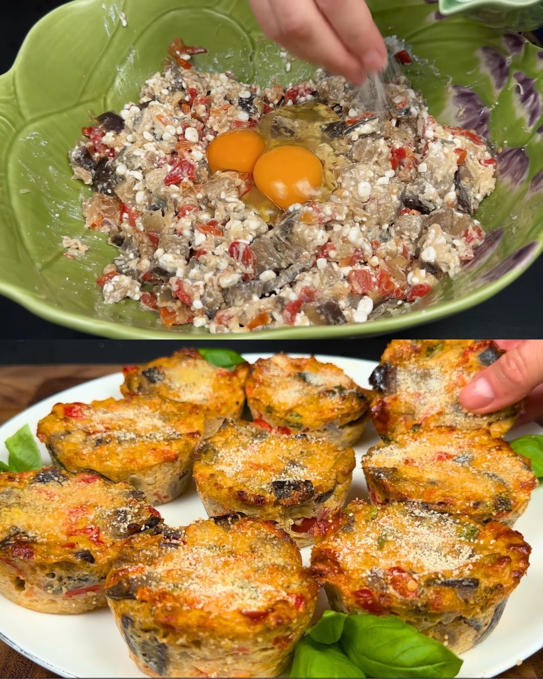 Eggplant Casserole with Cucumber Yogurt Sauce