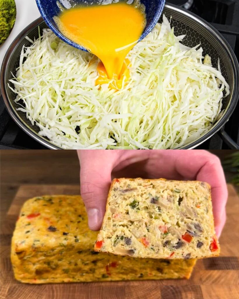 Cabbage and Vegetable Casserole with Yogurt Dill Sauce finished dish