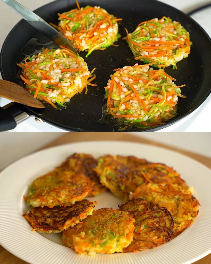 Vegetable Pancakes with Rice