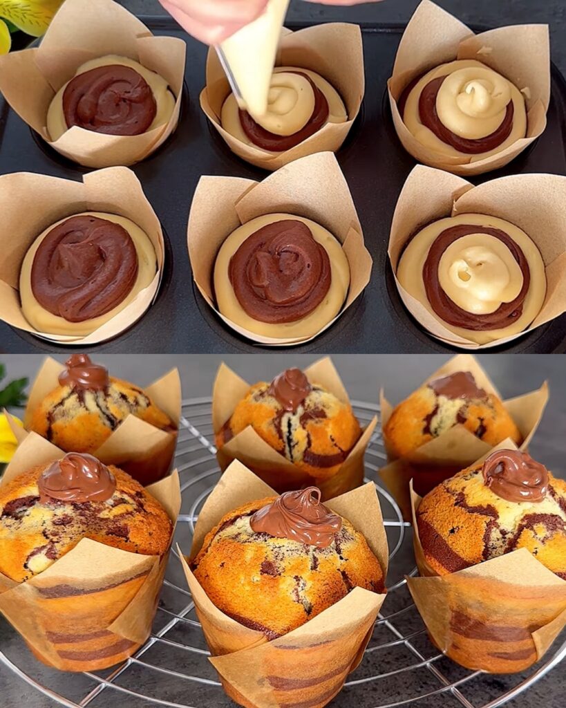 Marble Muffins Recipe finished dish