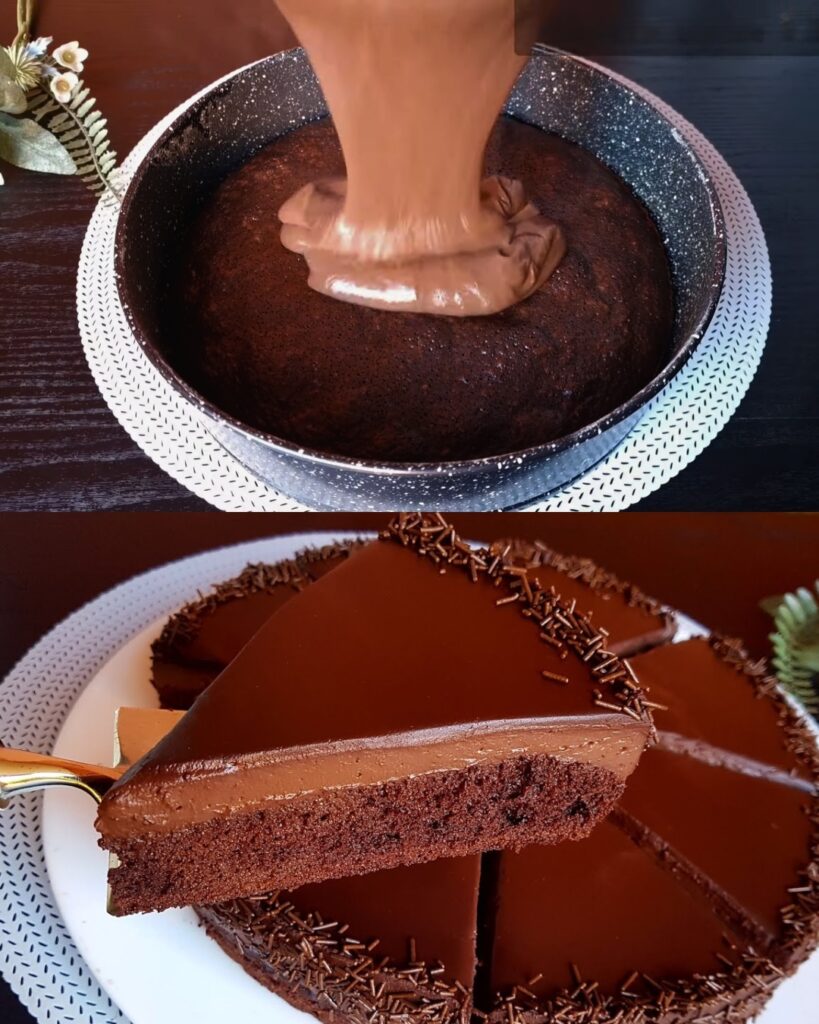 Chocolate Cake with Coffee Cream Filling