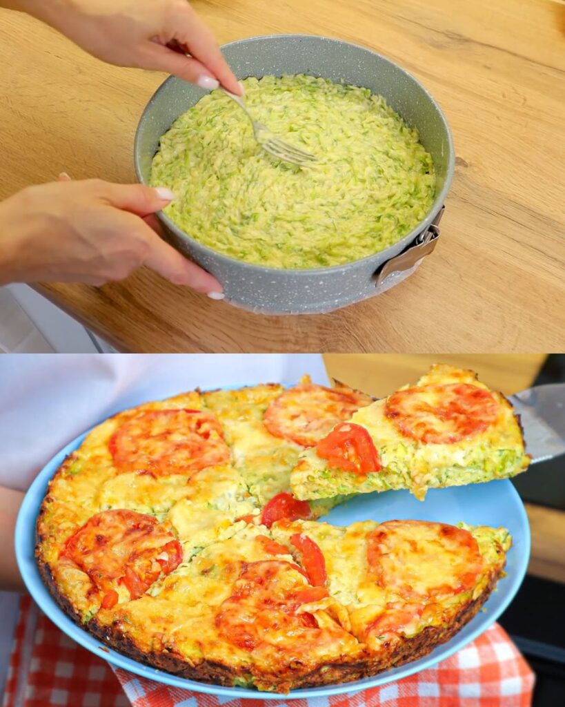 Zucchini Casserole with Tomato and Cheese
