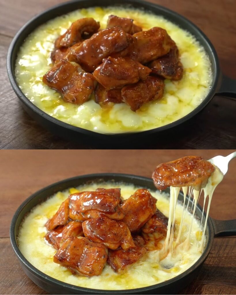 BBQ Chicken with Corn Cheese