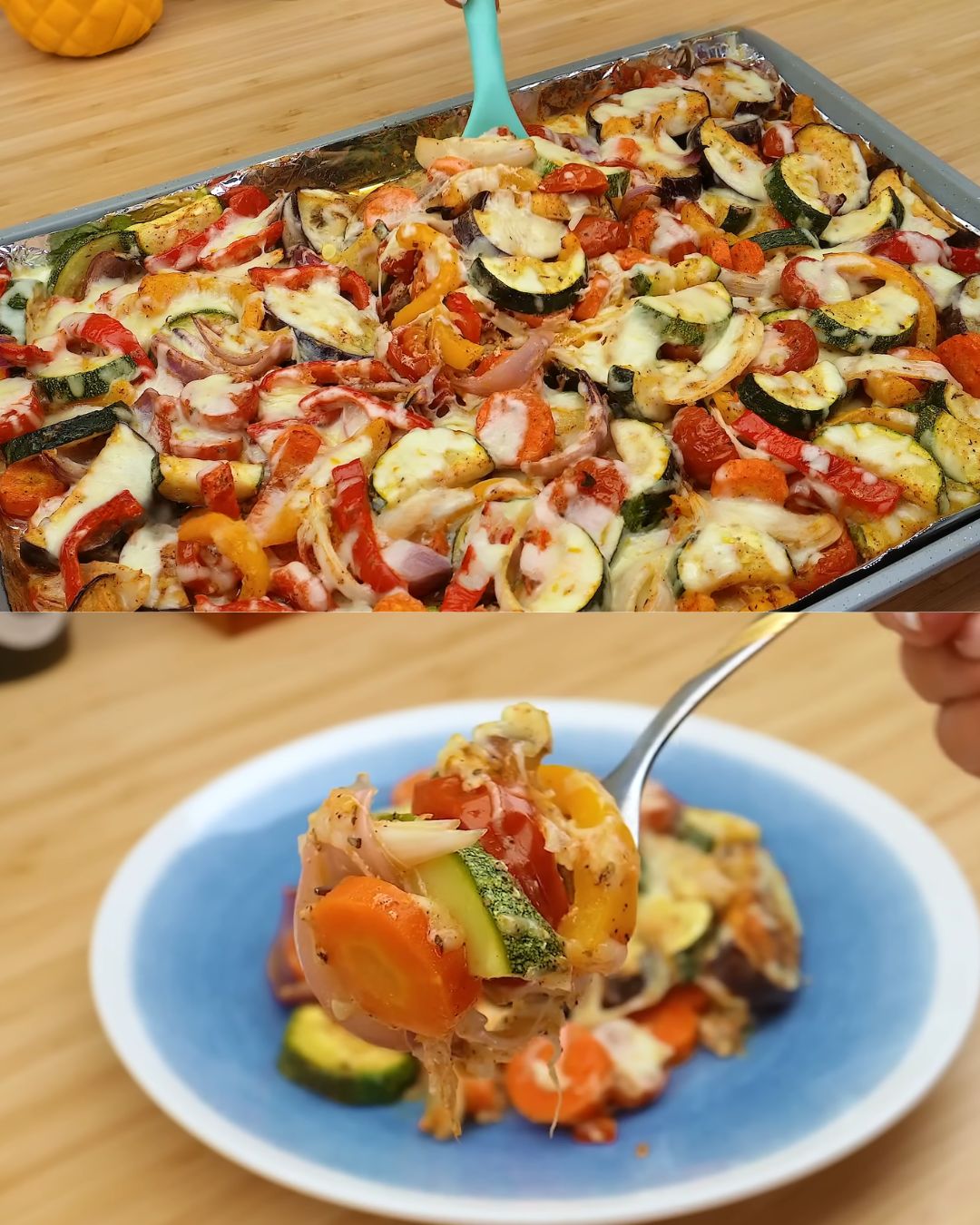 Mediterranean Roasted Vegetables with Yogurt and Cheese