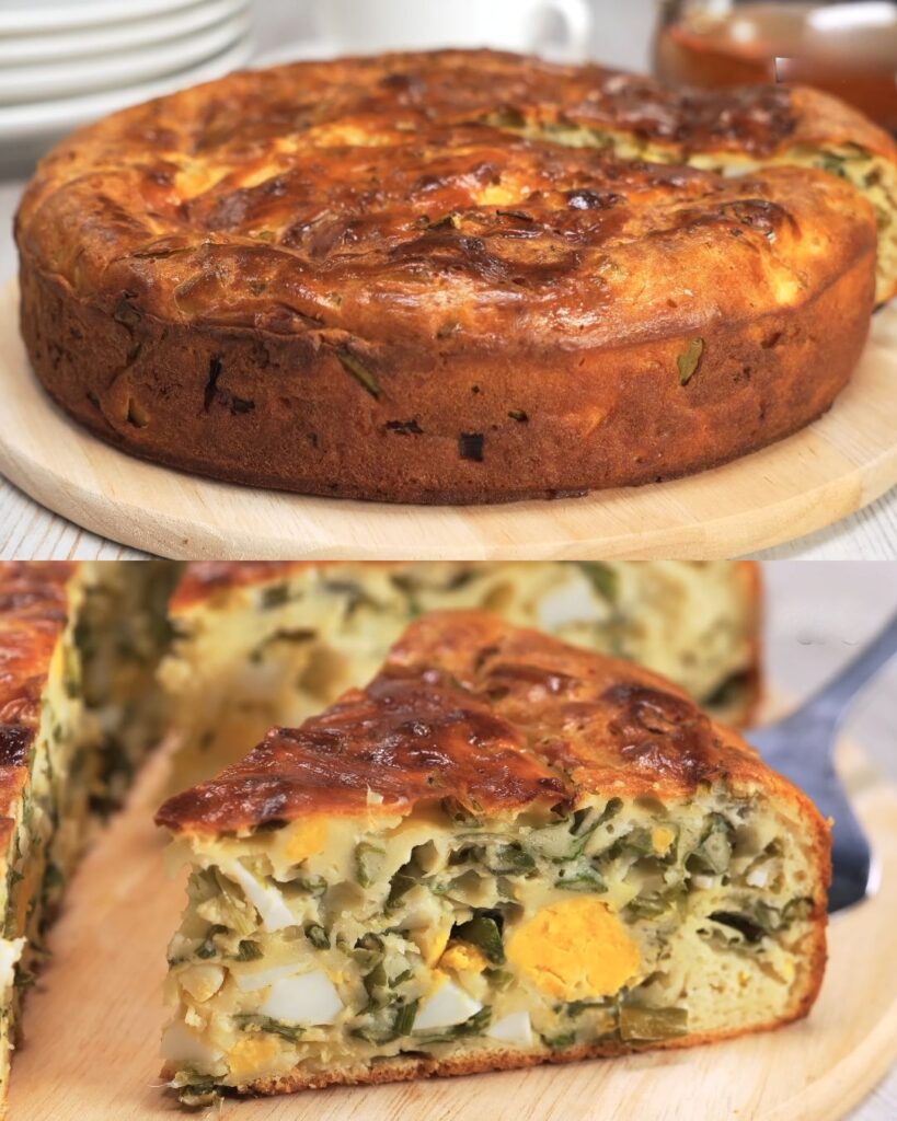 Zalivnoy Pie with Egg and Green Onion