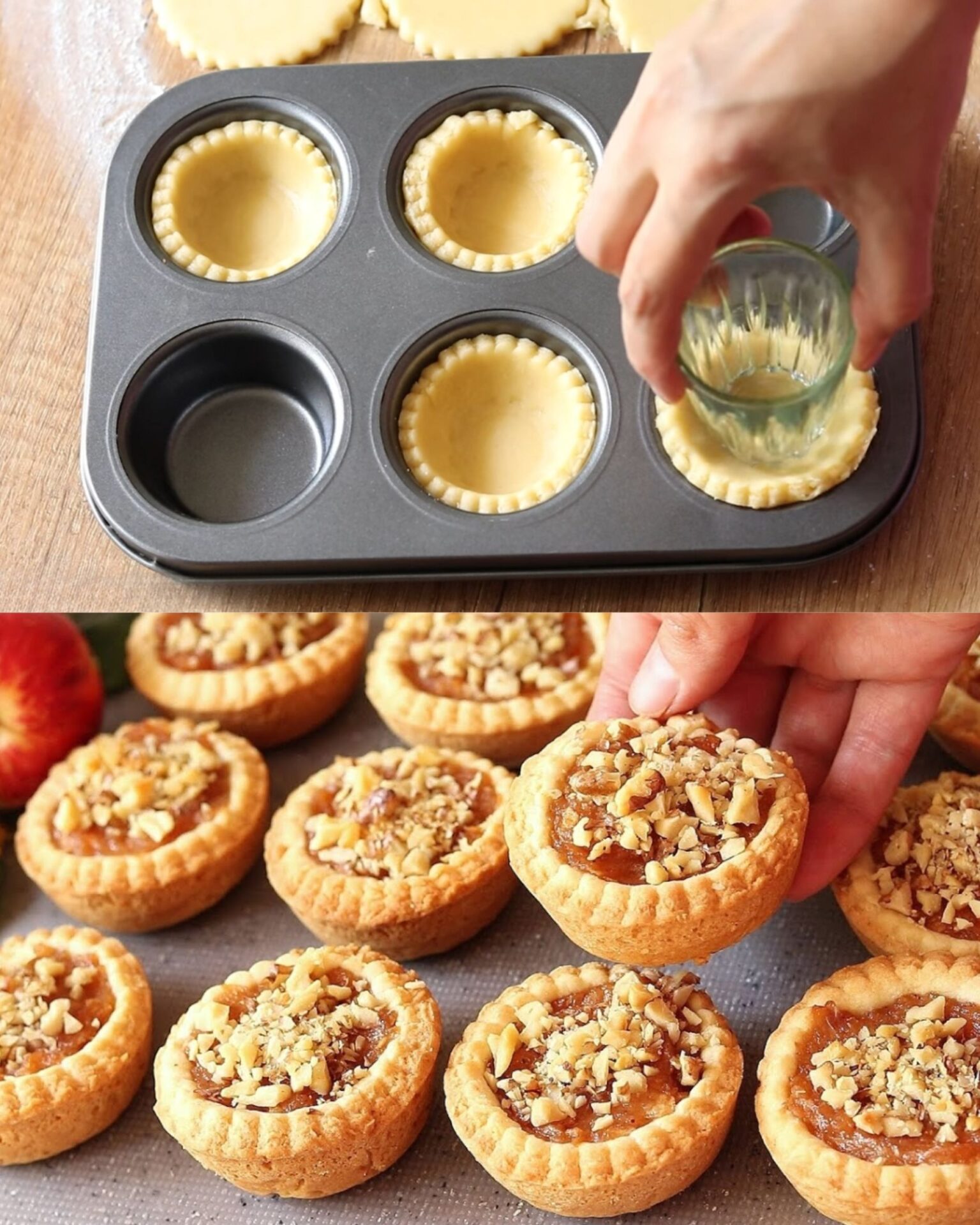Apple Cinnamon Tart with Walnut Topping