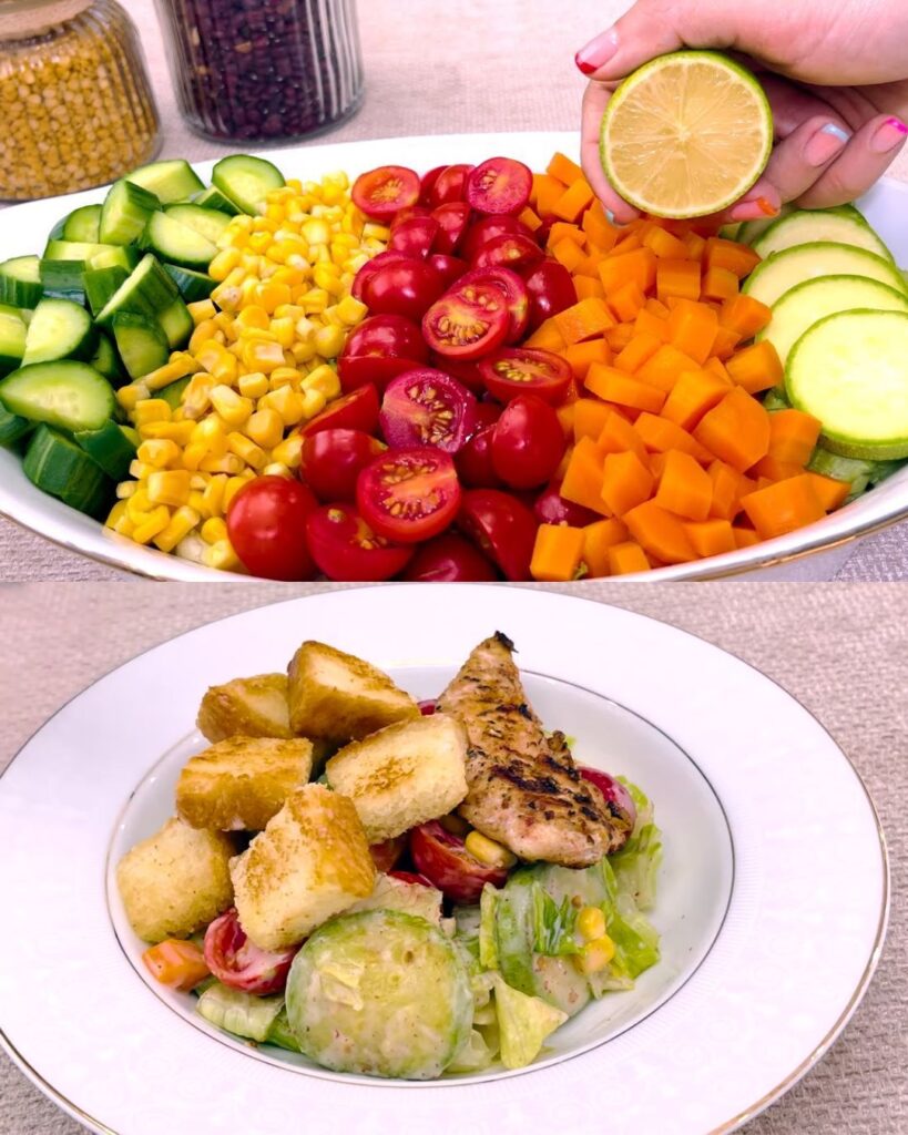 Roasted Chicken and Vegetable Salad