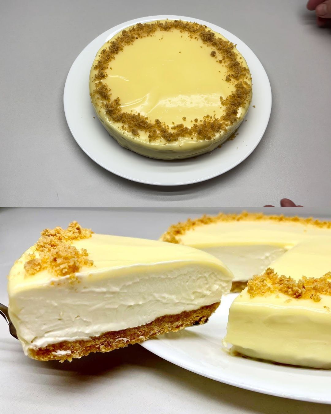 No-Bake White Chocolate Cheesecake