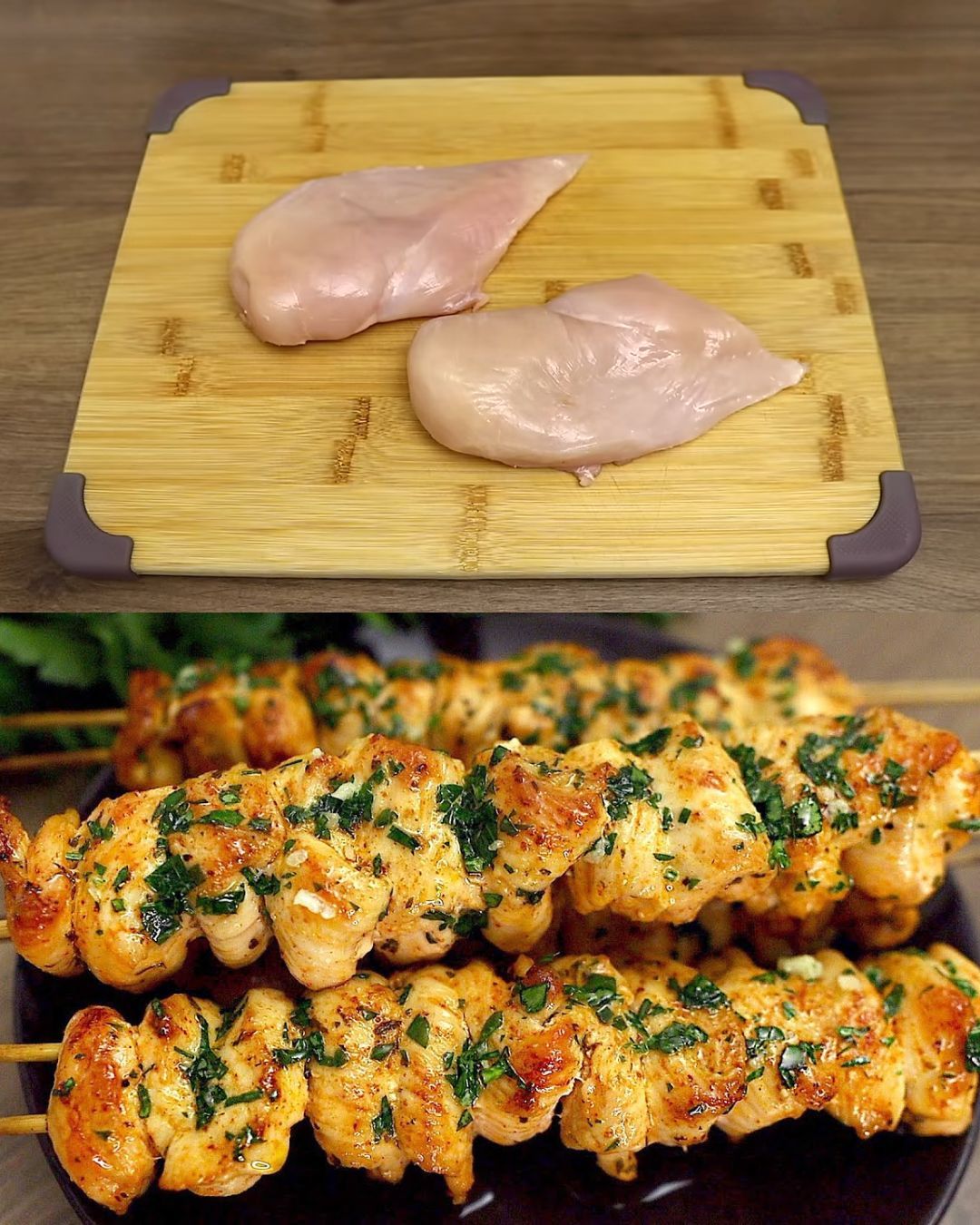 Grilled Chicken Skewers with Peppers