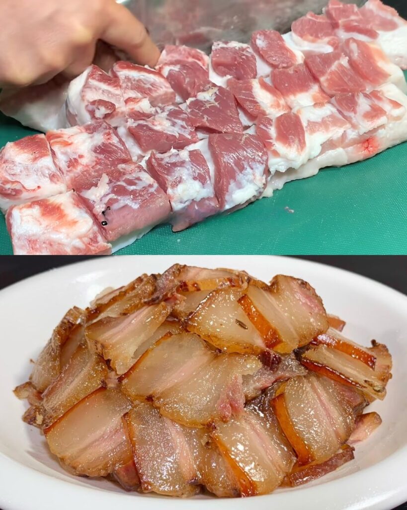 Homemade Soy Sauce Pork Belly finished dish