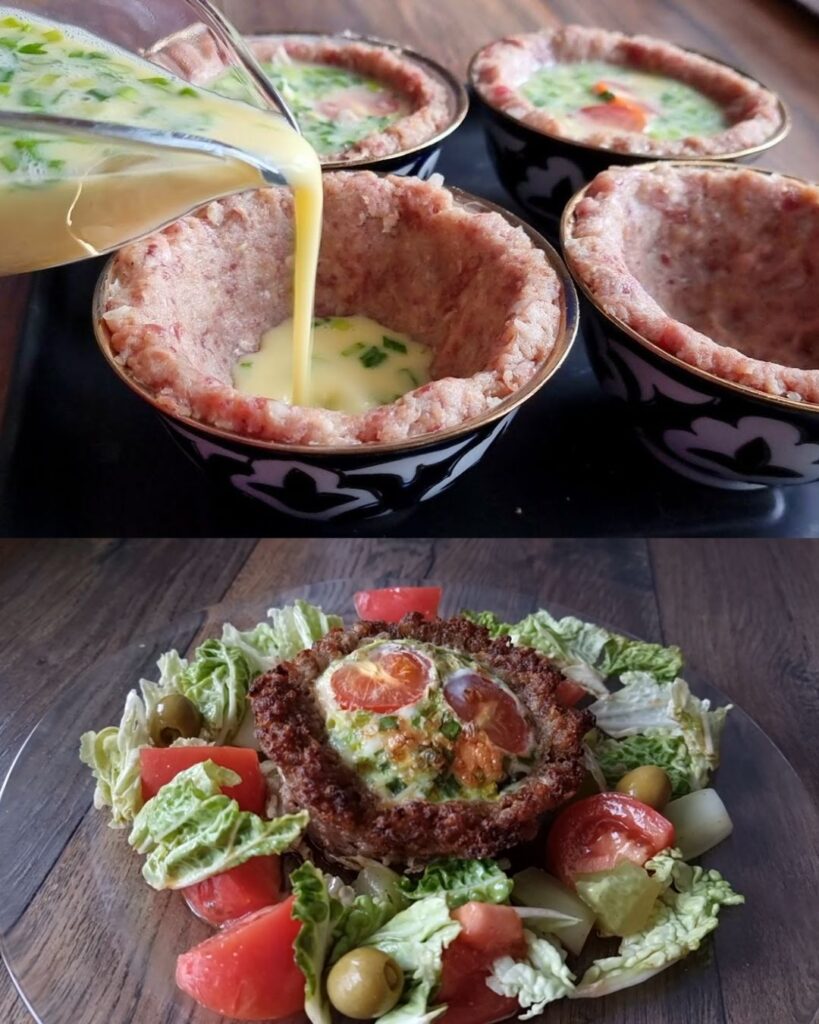 Savory Minced Meat and Egg Bake