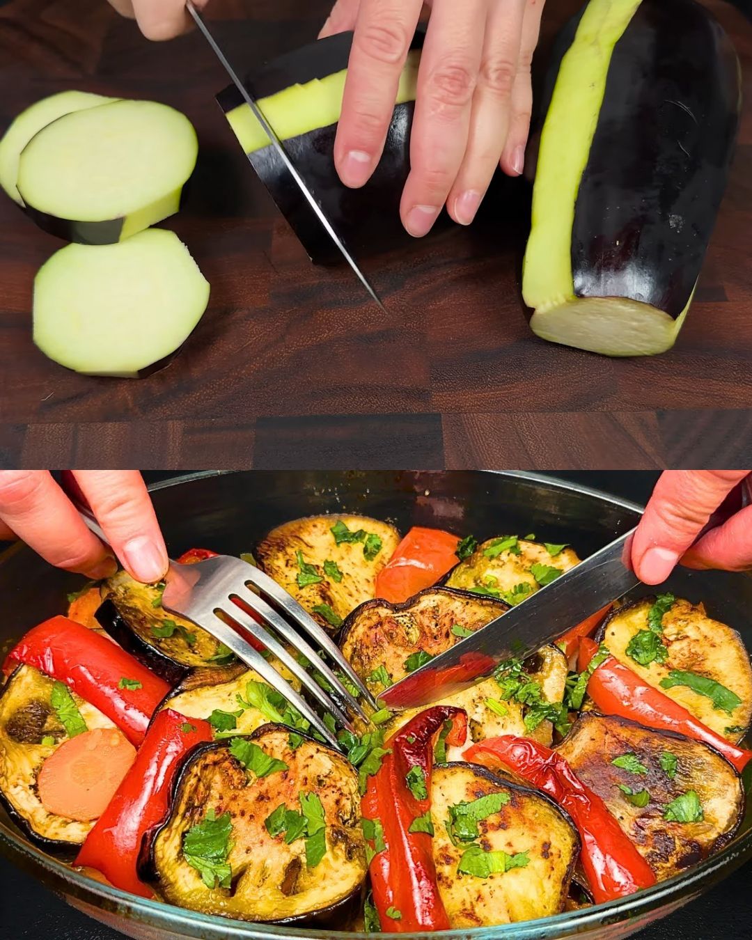 Baked Mediterranean Eggplant and Vegetable Medley