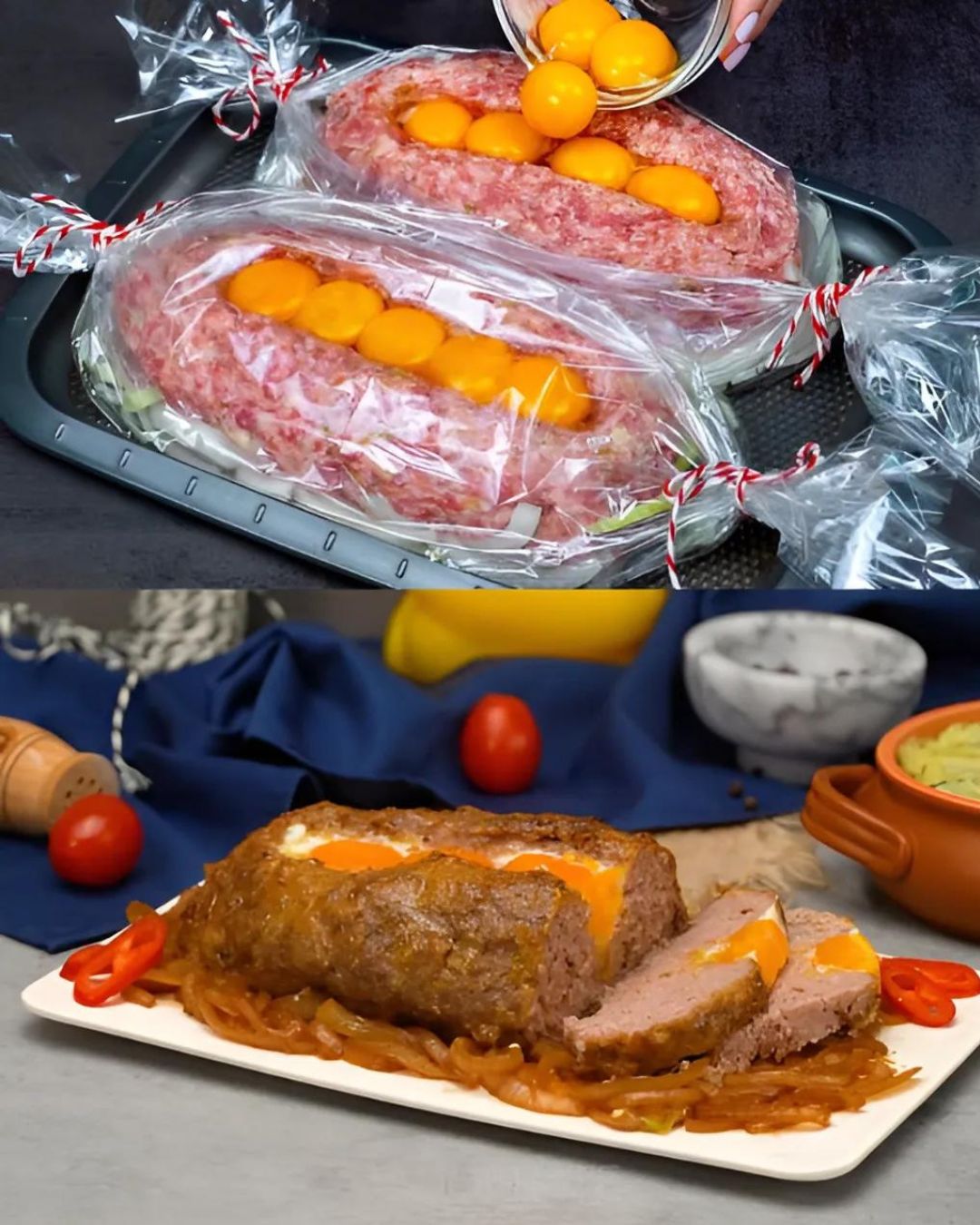Stuffed Meatballs with Cheese and Pickles