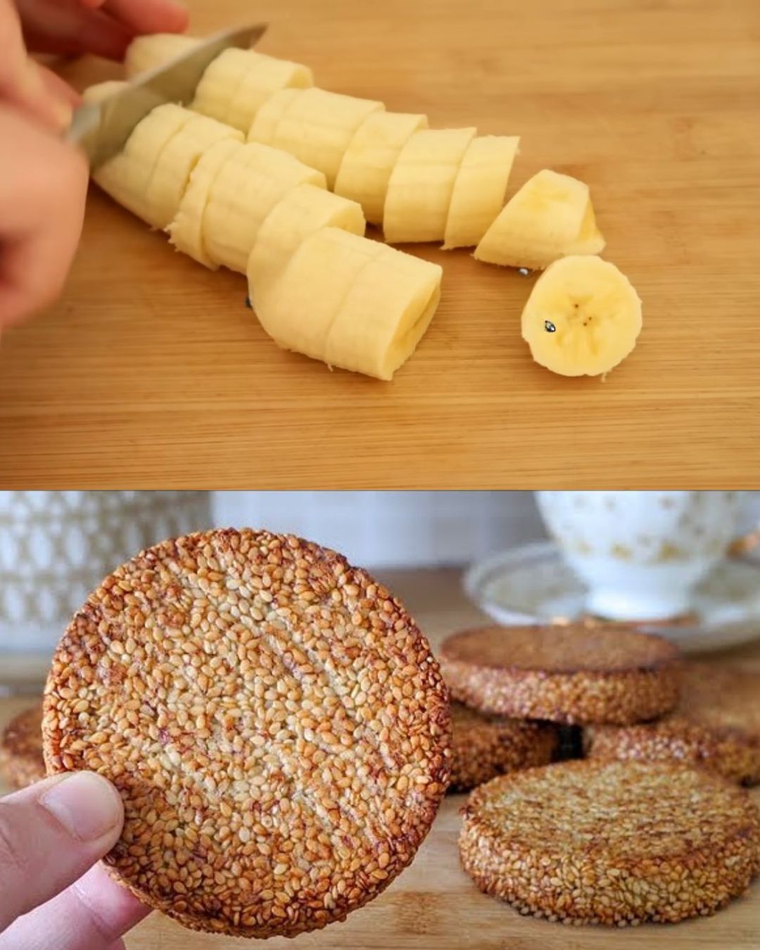 Sesame Banana Bites