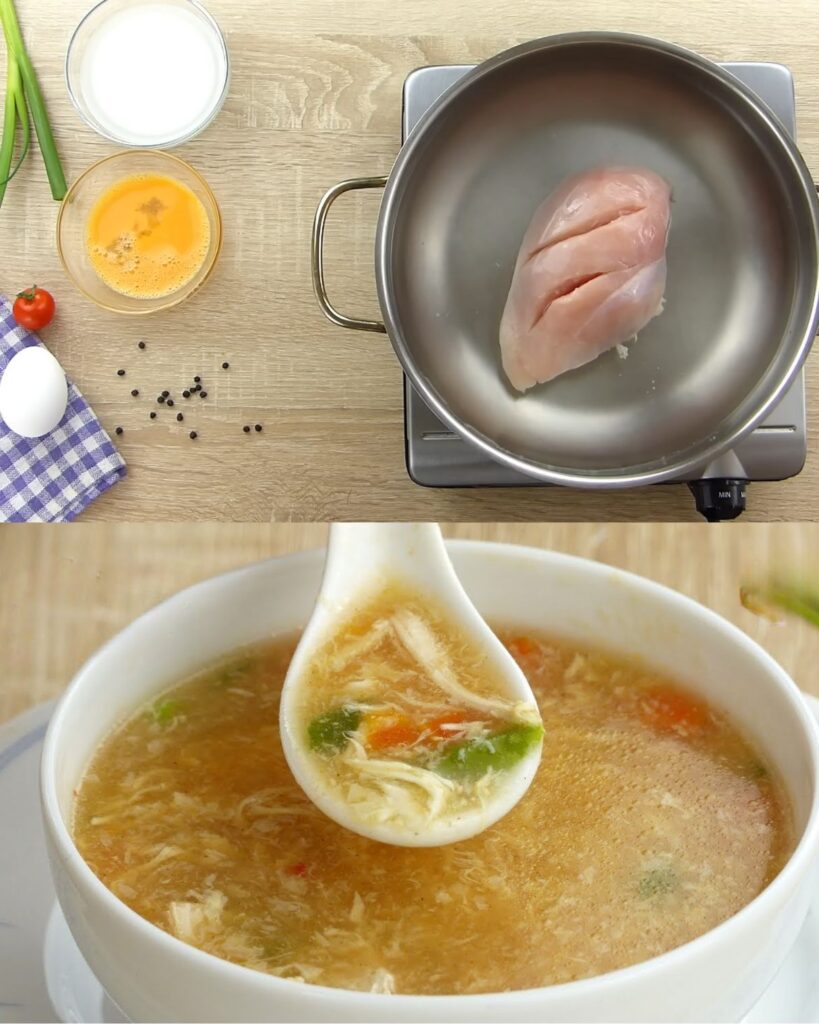 Spicy Chicken Soup with Carrots