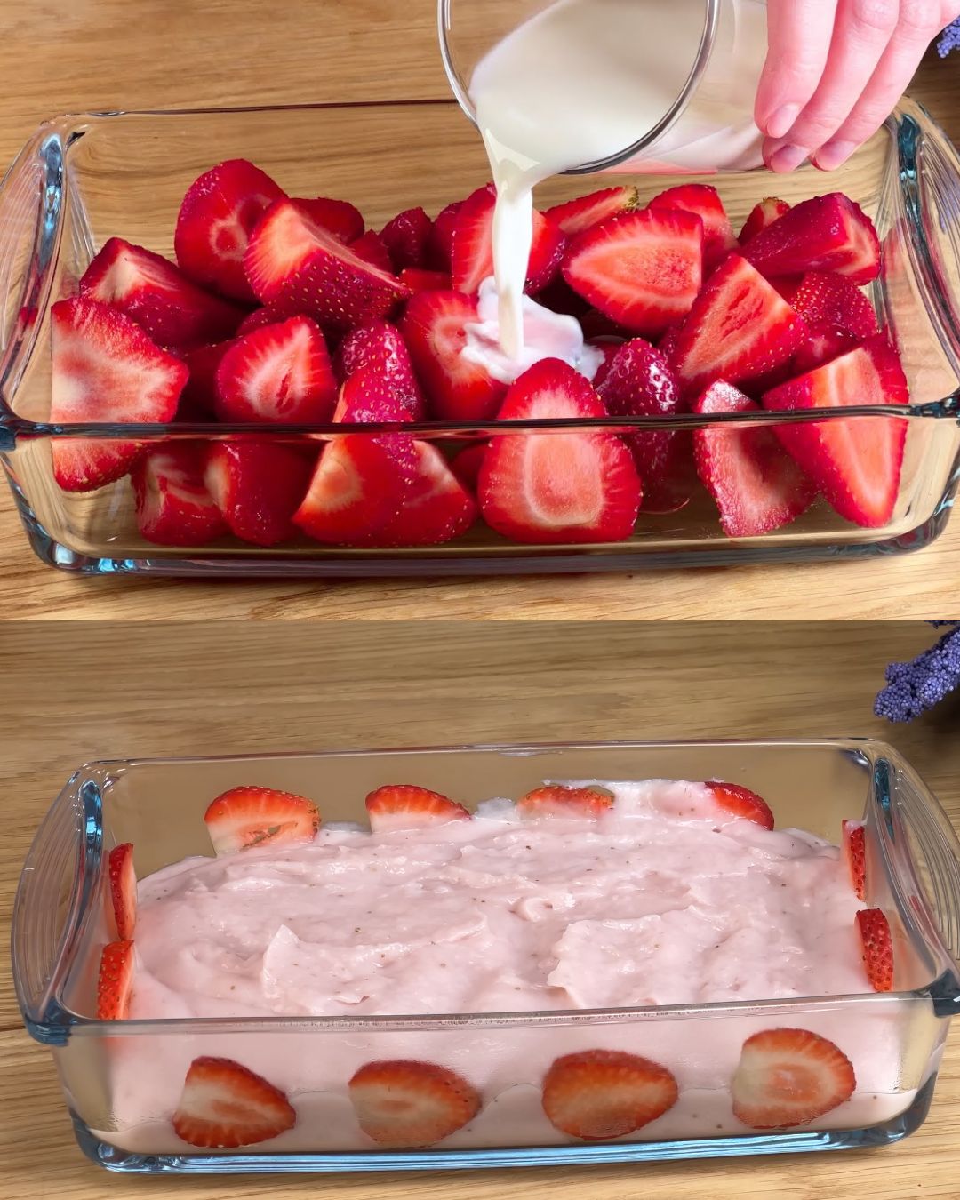Strawberry Coconut Pudding