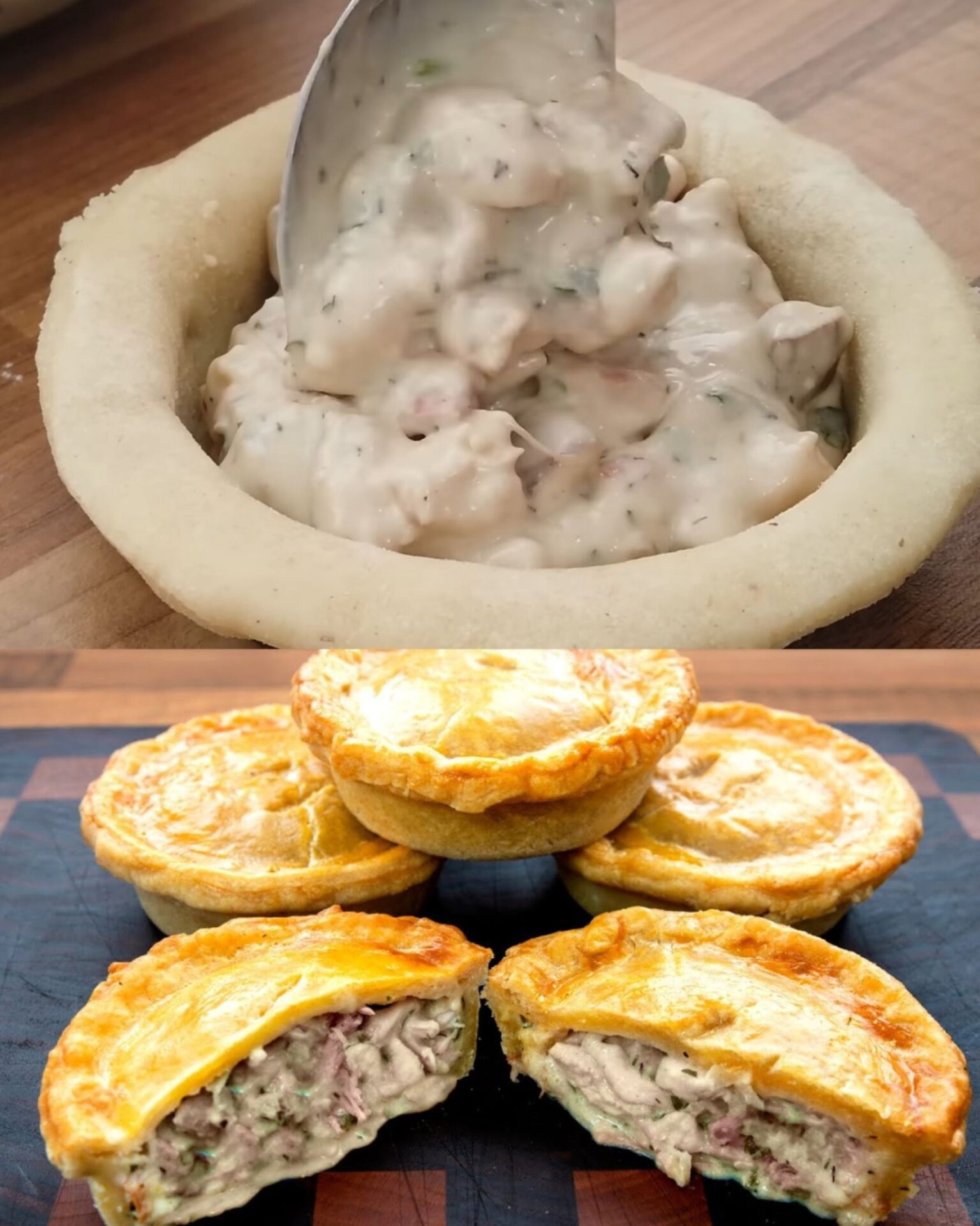 Chicken and Ham Hot Water Crust Pastry Pie