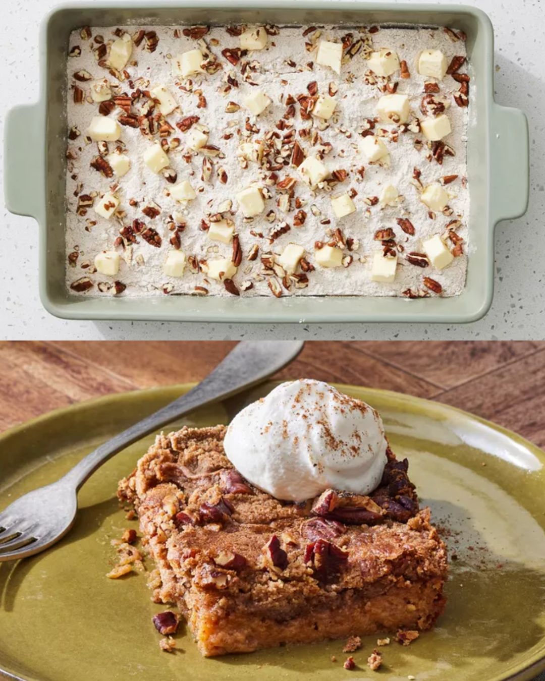 Sweet Potato Cake with Spice Cake Crumble