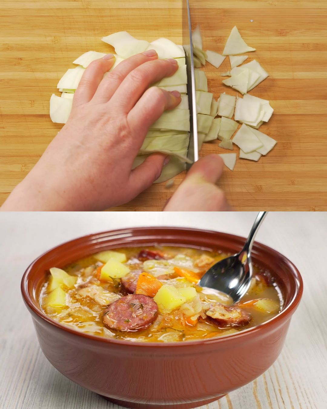 Hearty Cabbage and Sausage Soup