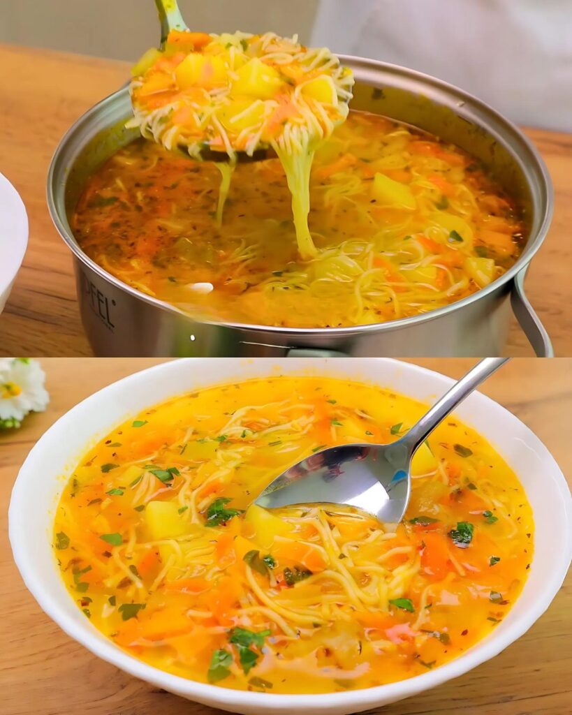 Vegetable Soup with Bell Peppers and Celery