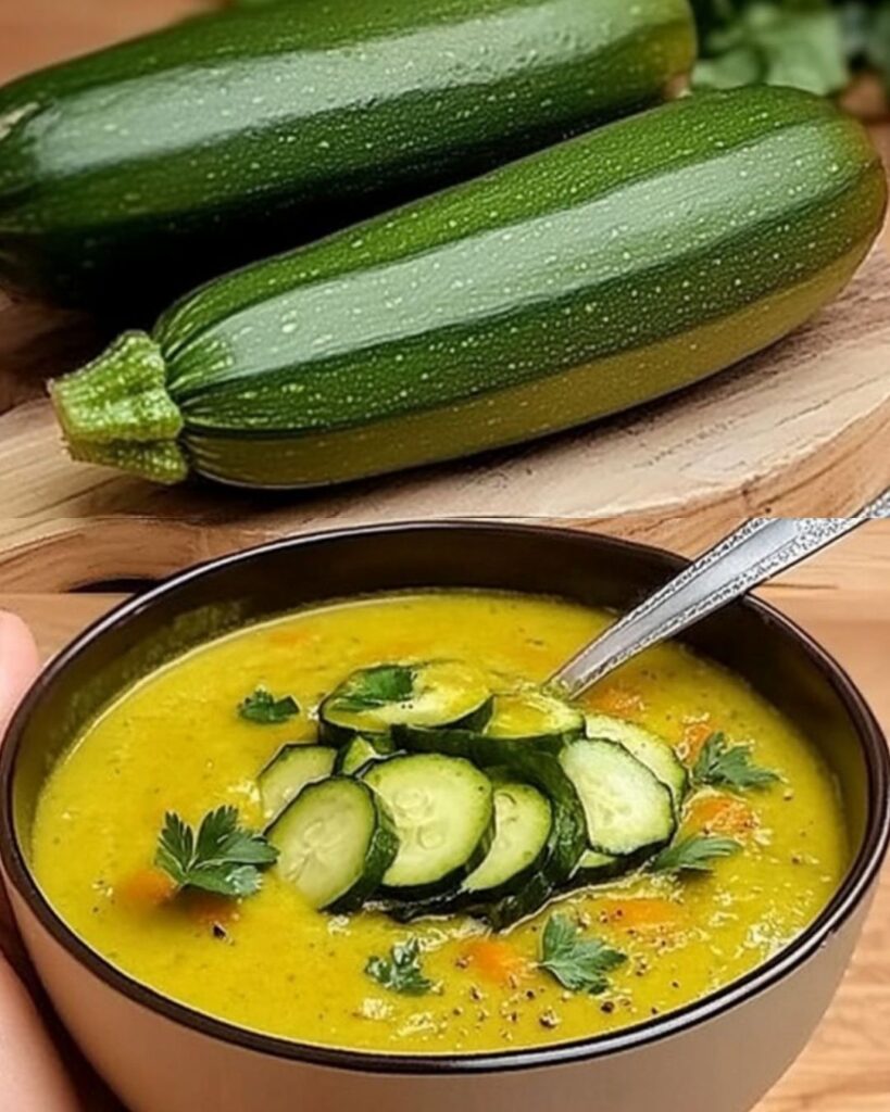 Creamy Vegetable Soup with Sweet Potatoes and Zucchini