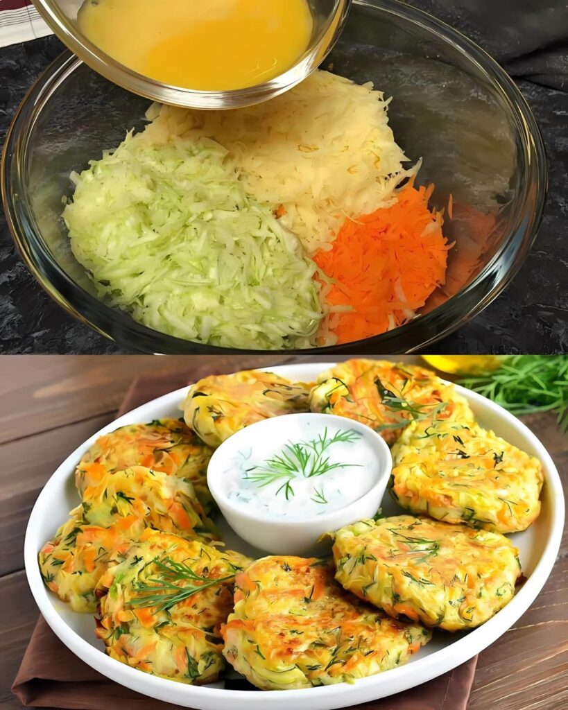 Vegetable Fritters with Zucchini, Carrots, and Potatoes