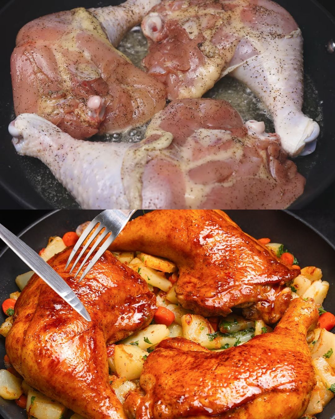 Honey Mustard Chicken with Roasted Vegetables