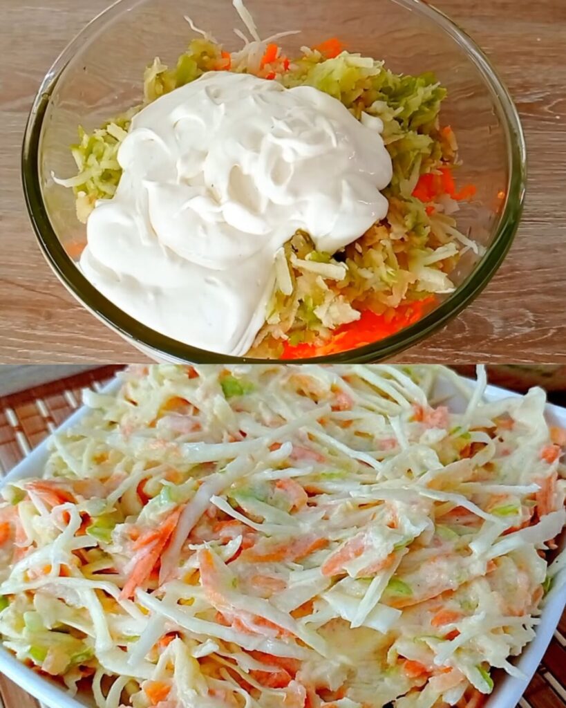 Crunchy Carrot and Cabbage Salad with Apples