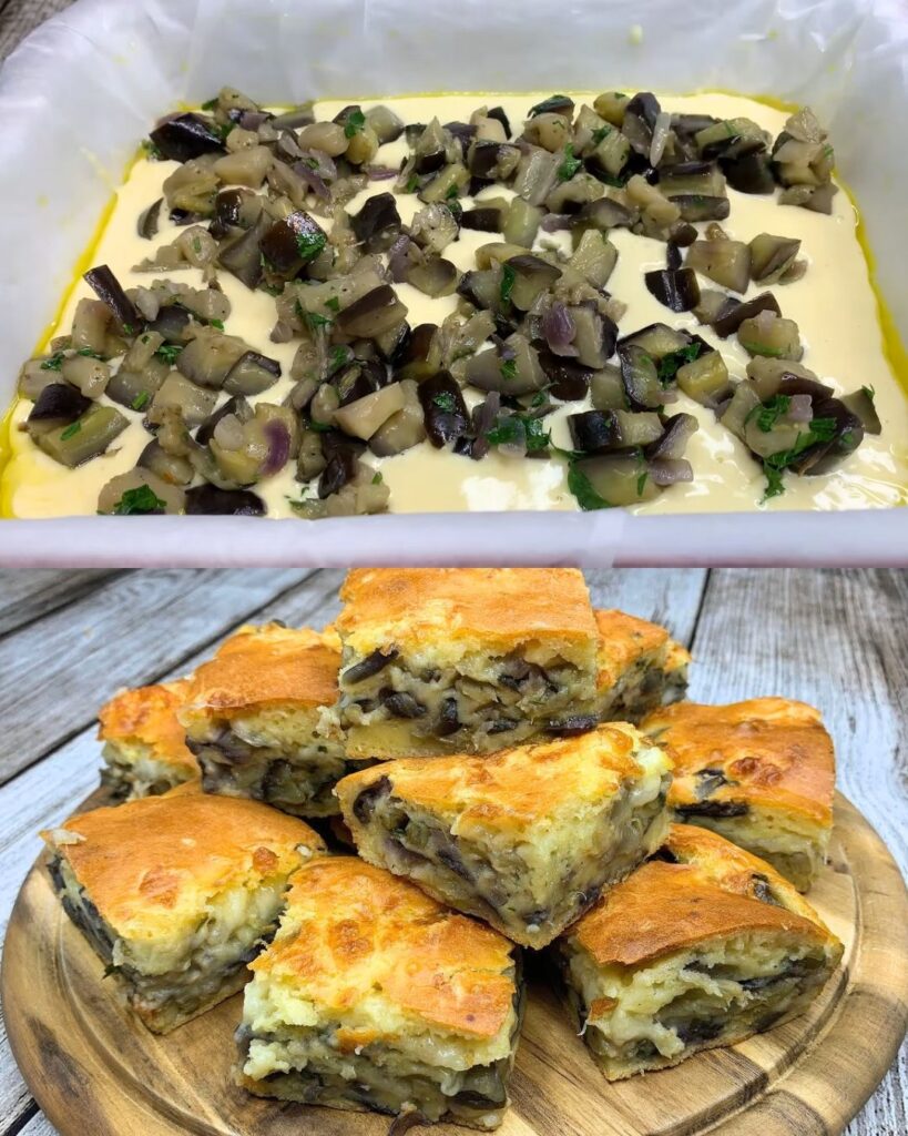 Stuffed Eggplant Bread finished dish
