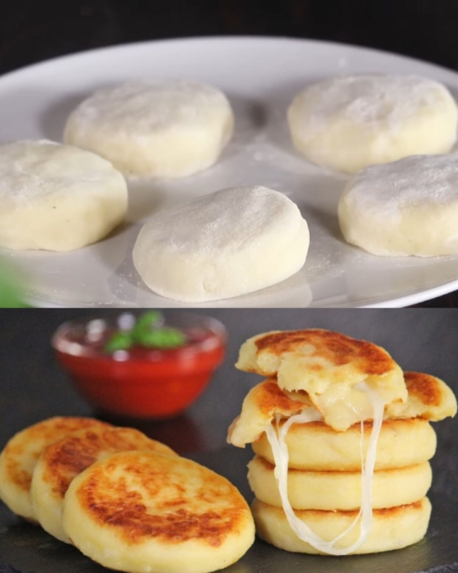 Cheesy Potato Fritters