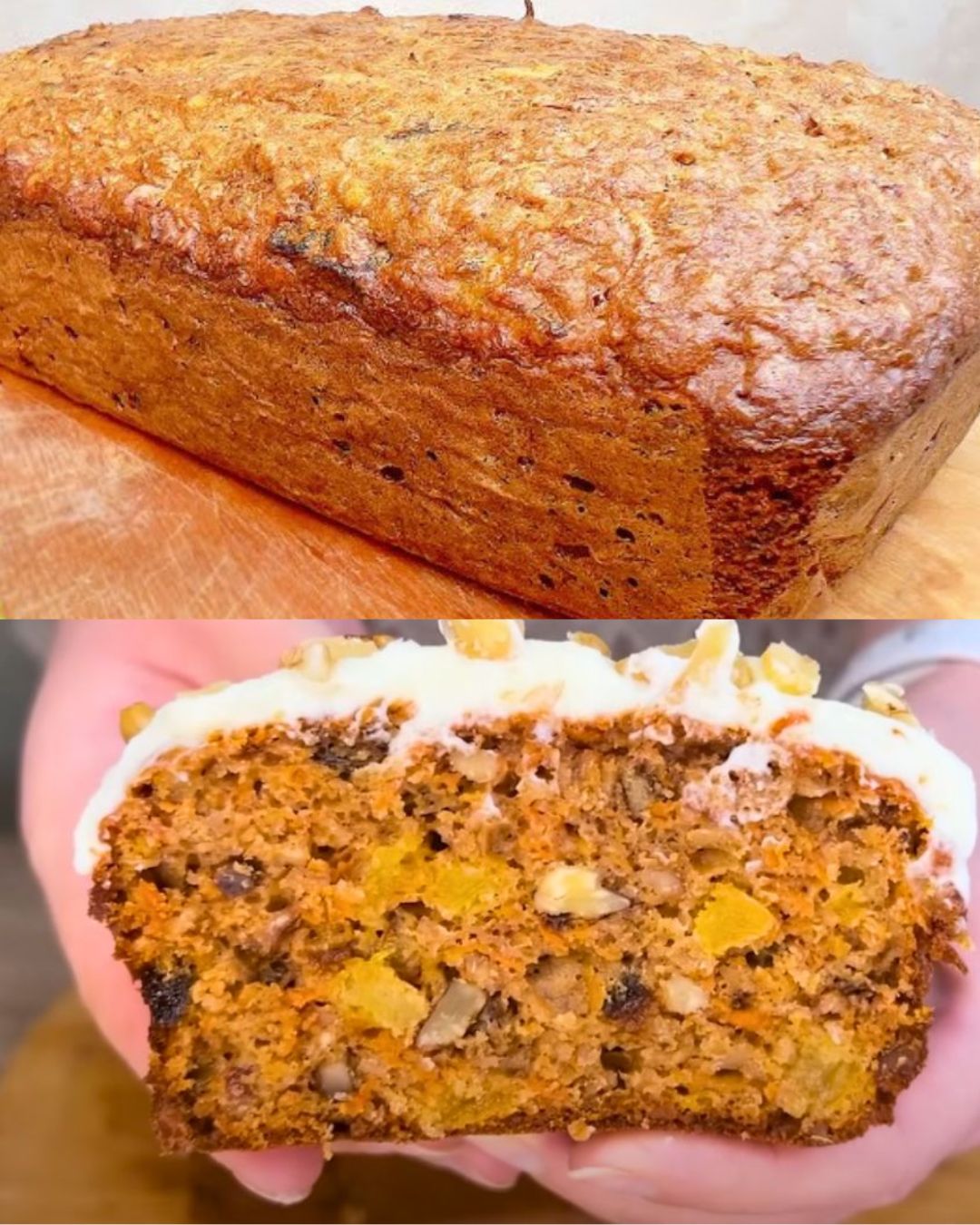 Carrot and Nut Cake with Cream Cheese Frosting