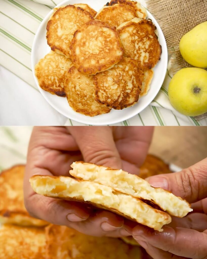 Apple Yogurt Pancakes finished dish