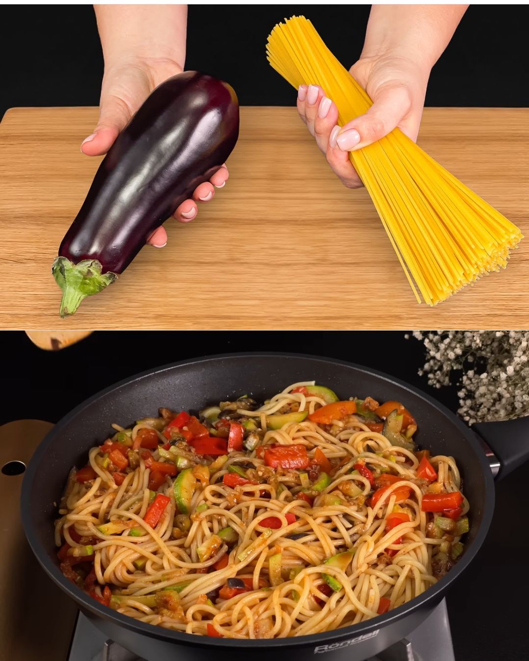 Vegan Mediterranean Spaghetti