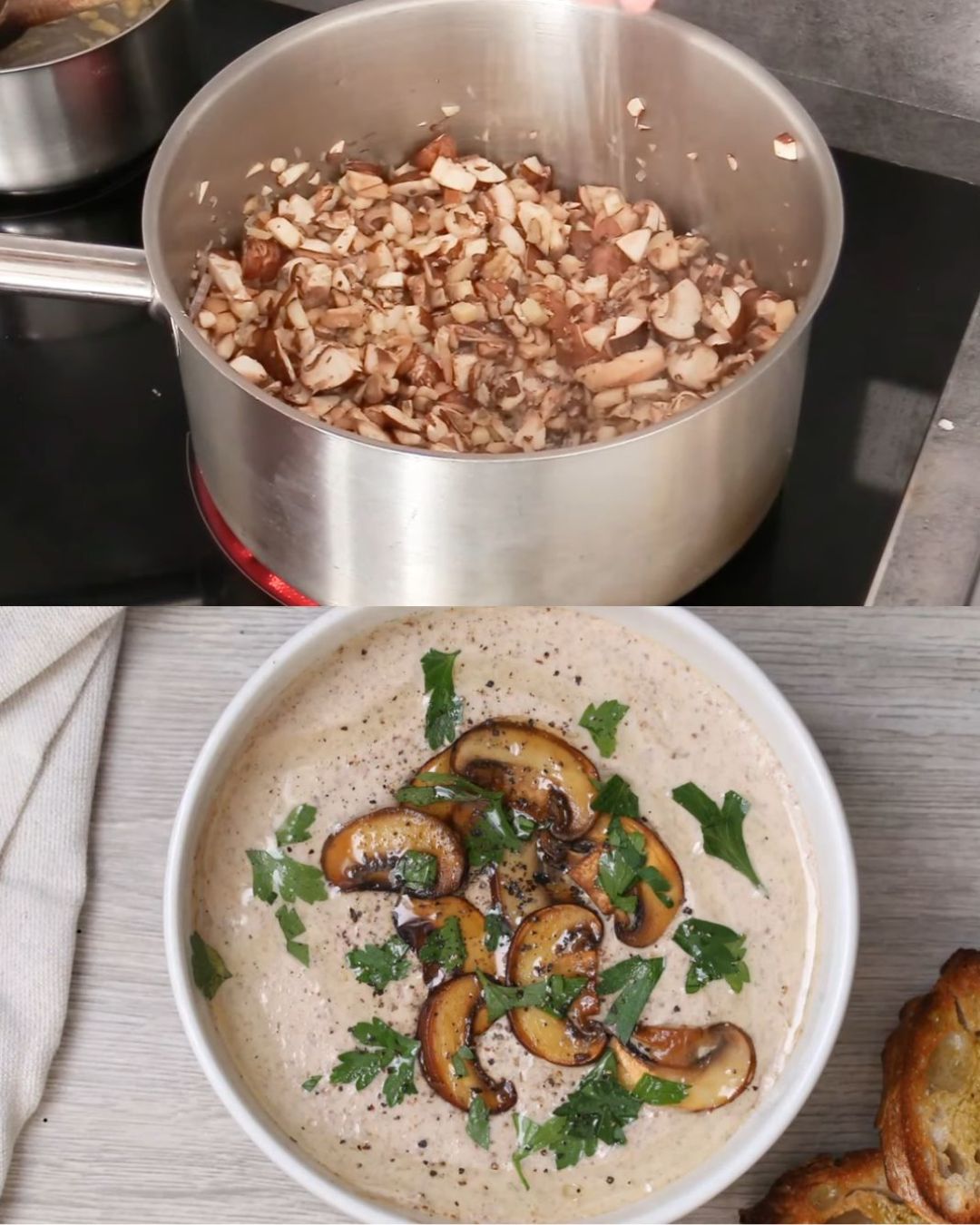 Creamy Mushroom Soup with Béchamel Base Recipe