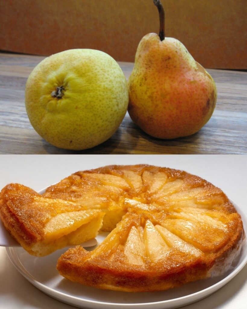 Caramel Pear Upside-Down Cake