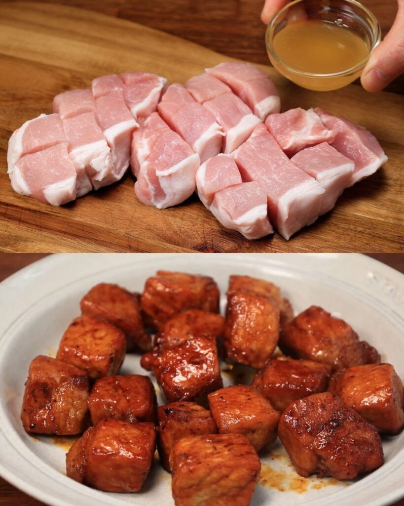 Honey Garlic Pork Bites