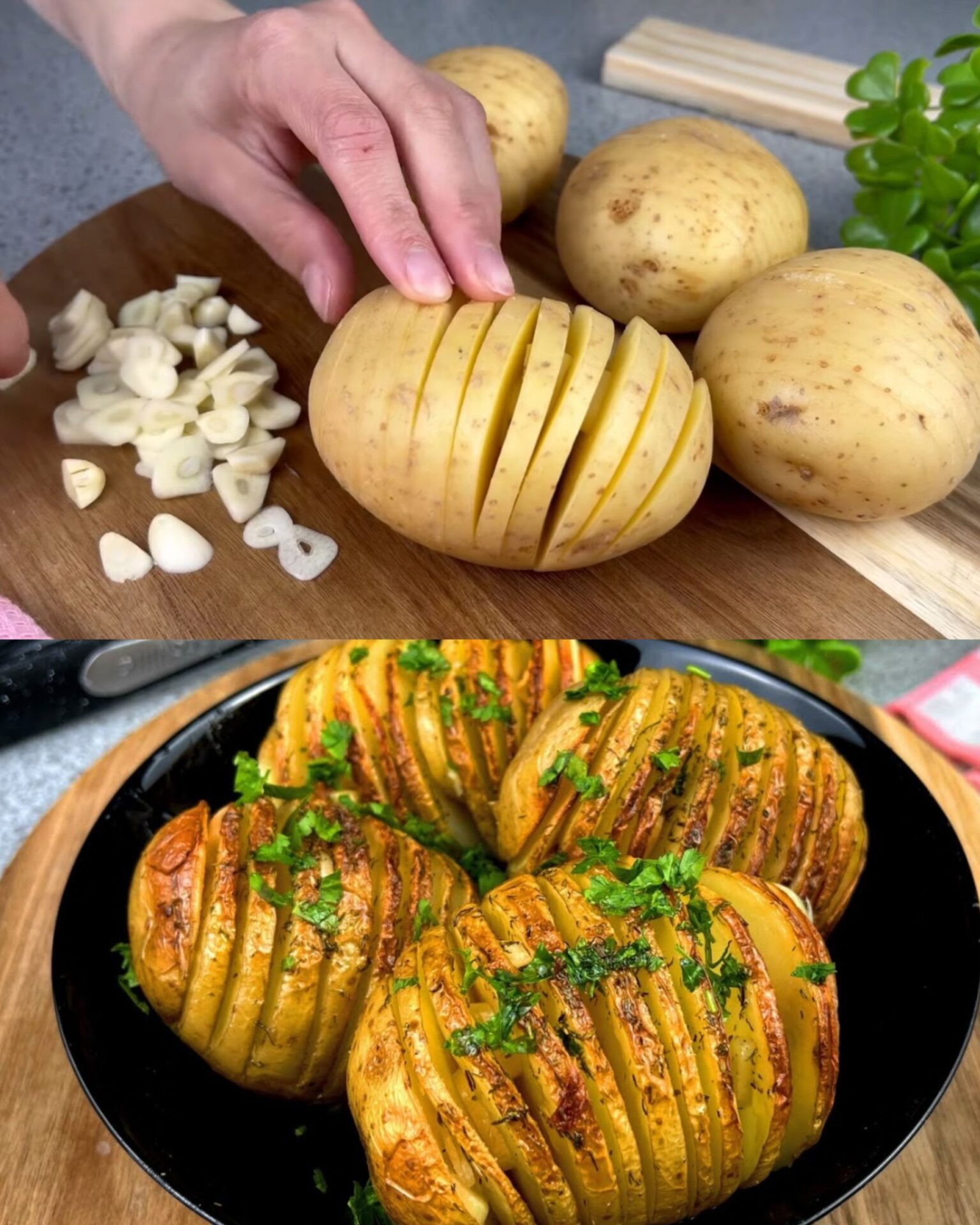 Garlic Dill Roasted Potatoes