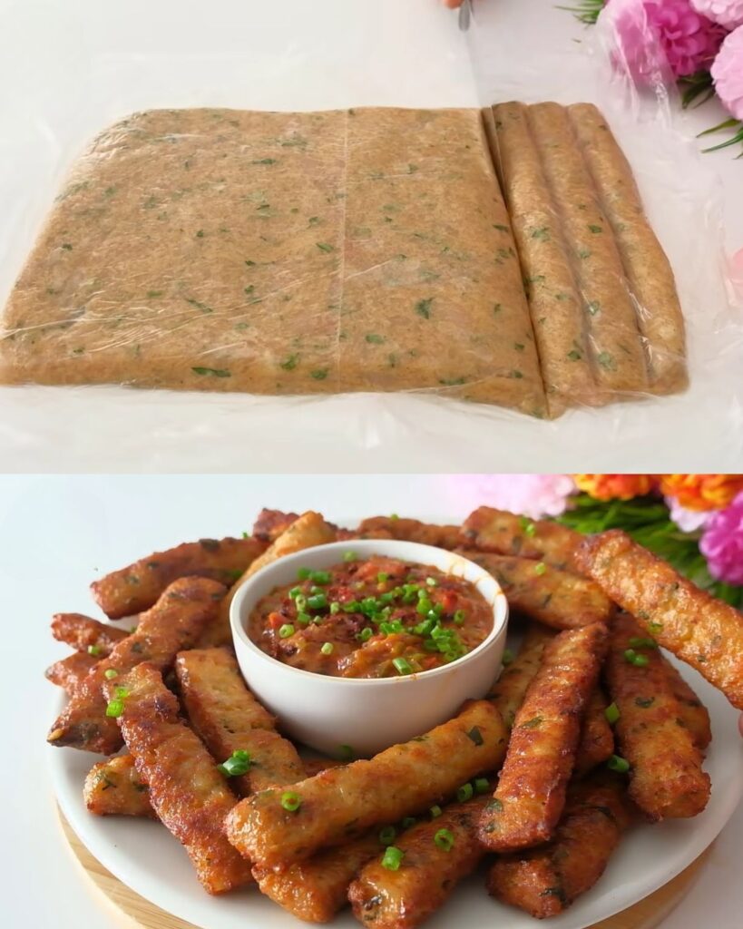 Chicken Patties with Spicy Pepper Sauce