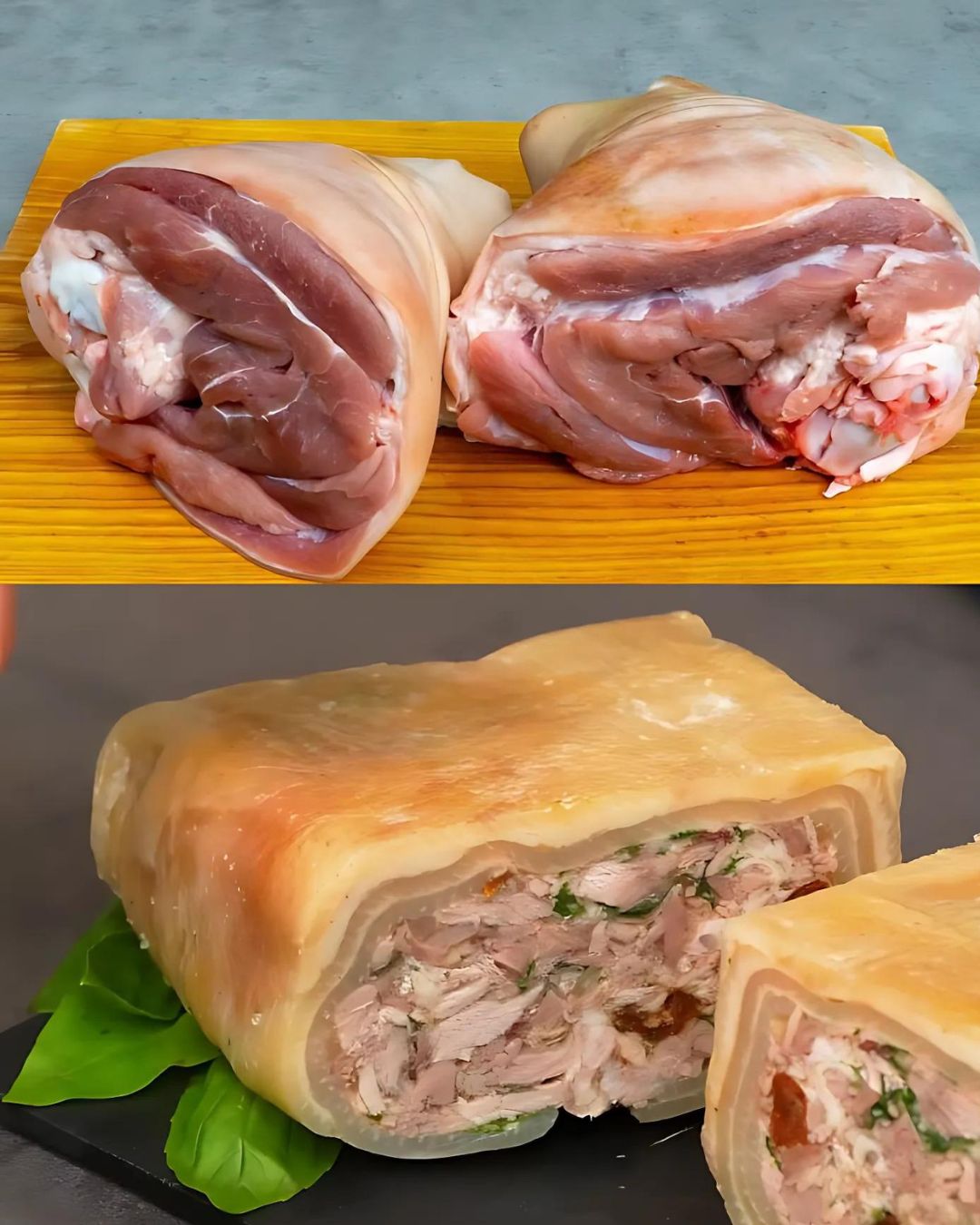 Braised Pork Hocks with Vegetables and Herbs