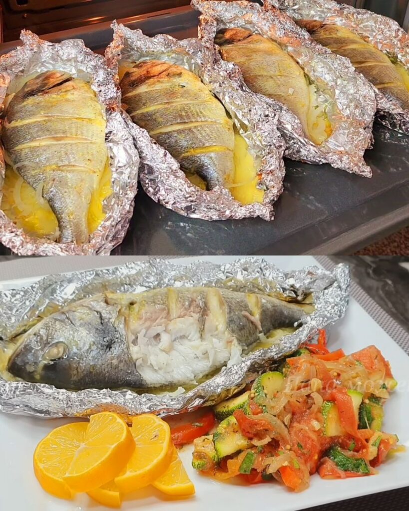 Baked Dorado Fish with Seasonal Vegetables