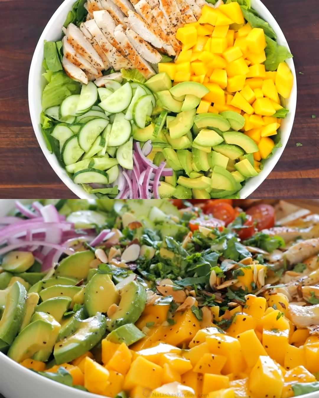 Grilled Chicken Salad with Mango and Honey Vinaigrette