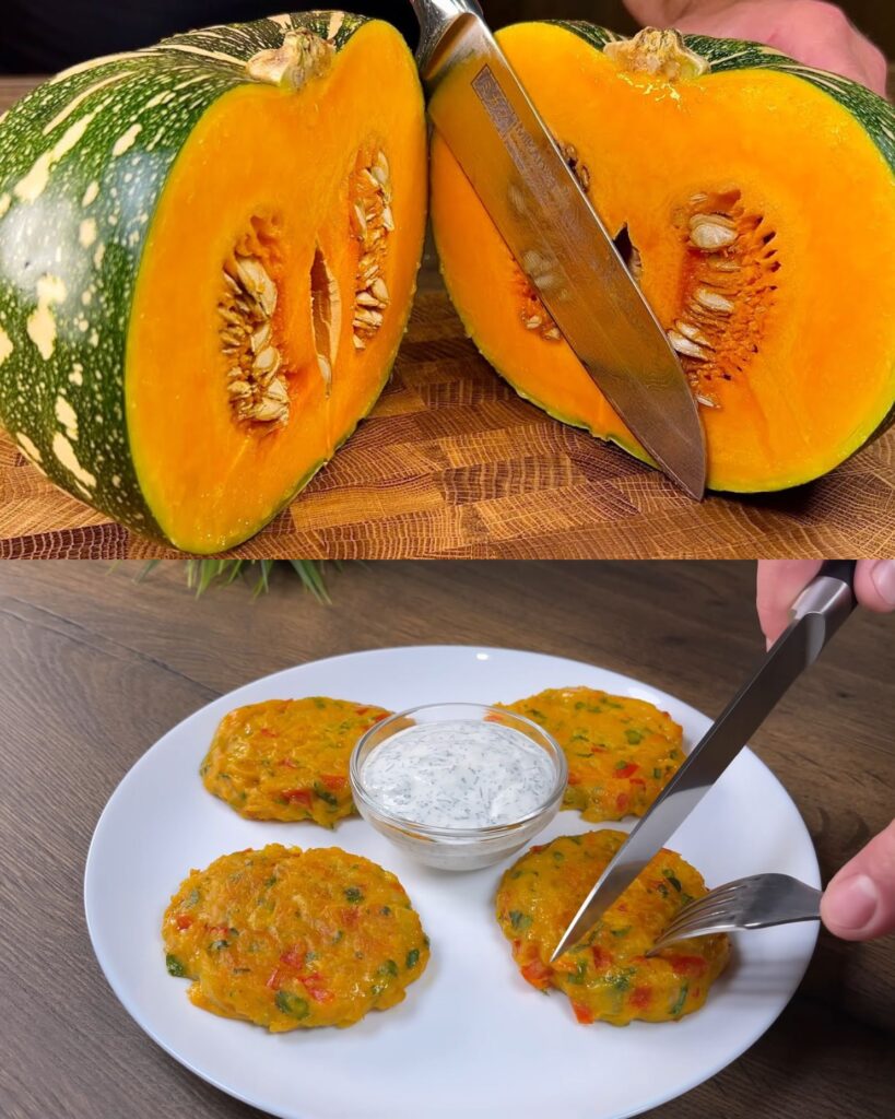 Savory Pumpkin and Oatmeal Patties finished dish